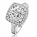 [Retro Series]Yoursfs Sparkling 1.5ct Austrian Cubic Zirconia CZ Engagement Cocktail Ring 18k White Gold Plated?