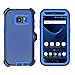 Samsung Galaxy S7 Cover | 2-in-1 Screen Protector & Holster Case | Full Body Military Grade Edge-to-Edge Protection with carrying belt clip| Drop Proof Shockproof Dustproof | Navy Blue / Blue