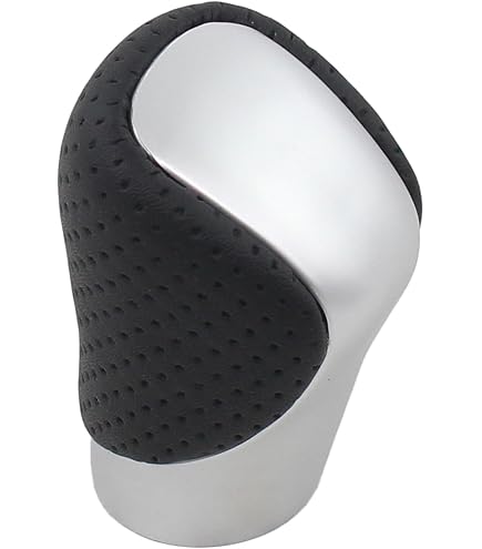 ▼order③ Amazon.com: MOTOKU Punched Black Leather Sliver Surface Gear Shift