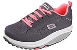 Skechers Women's Shape UPS 2.0 Fashion Sneaker, Charcoal/Pink, 11 M US