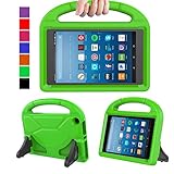 MENZO Kids Case for Amazon All-New Fire HD 8 2018/2017, Light Weight Shockproof Handle Stand Kids Friendly Case for Fire HD 8 inch (2017 and 2018 Releases) Tablet, Green