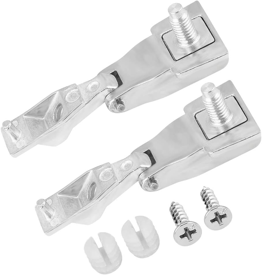 2X Chrome Metal Outer Door Handle Hinge Repair Kit Driver Passenger Side Replacement