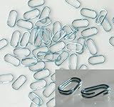 48 Oval X2 Power Rings Are 50% Stronger Than Round Split Rings Inch Zinc Plated Connectors for Key Rings, Lures Fishing Tackle