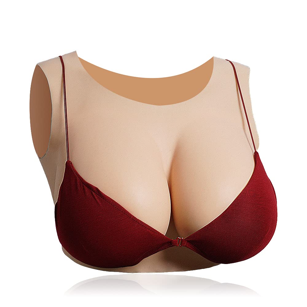 Photo 1 of *USED*
GORGEOVA Round Collar Silicone Breast Plates for Crossdressers C-G Cup Drag Queen Breastplate Transgender Breast Forms (Ivory white, G Cup)