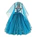 BARWA 2 Pcs Doll Dress Red Gown Dress with Hat and Blue Wedding Dress with Veil Evening Party Clothes for 11.5 Inch Girl Doll (Blue + Red)