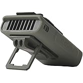 Claymore Clip Fan Khaki – Portable Rechargeable Neck Waist Wearable Fan with 5200mAh Battery, 5-Speed Quiet BLDC Motor, Hands-Free Neck Strap Design, USB-C Charging Camping, Hiking, Outdoor Use