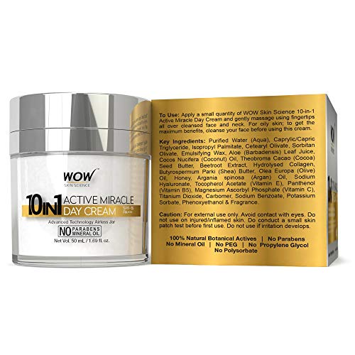 WOW Skin Science 10-in-1 Active Day Cream with SPF 20 - Nourishing & Repairing Care - No Paraben & Mineral Oil - 50 ml 4 WOW Skin Science 10-in-1 Active Day Cream with SPF 20 - Nourishing & Repairing Care - No Paraben & Mineral Oil - 50 ml - Image 4