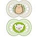 MAM Pacifiers, Baby Pacifier 6+ Months, Best Pacifier for Breastfed Babies, ‘Animal' Design Collection, Unisex, 2-Count