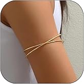 HUASAI Arm Cuff Layered Bracelet Adjustable Upper Arm Cuff Bangle Gold Jewelry Gifts for Women Boho Summer Beach Essentials