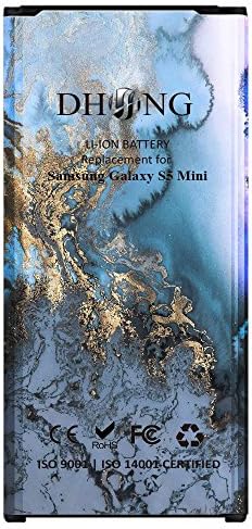 DHong Samsung Galaxy S5 Mini Battery, Premium 2100mAh Li-ion Rechargeable Battery with NFC Replacement for G800 G870 S5mini (Marble Blue)