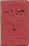 Dictionnaire des rimes (précédé d'un petit traité de versification française) by 