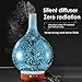 Essential Oil Diffuser - KGV 3D Glass Cool Mist Ultrasonic Aroma with BPA Free, Night Mood Led Light, Safe Auto Shut-Off and Timer. 100ml Essential Oil Aromatherapy for Large Room Gift Yoga Home