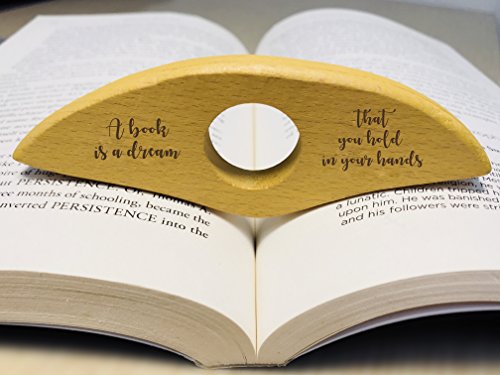 Book Page Holder PagePal Page Holder by Guritta Handmade Personal Book Assistant Book Holder | Wooden Page Holder | literary gifts quote | Thumb book | Book Gadget | Thumb Bookmark | Gift for Reader