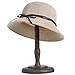 MyGift 13-Inch Dome Shaped Hat Rack Stand and Wig Display Holder in Antique Brown Wood Finish