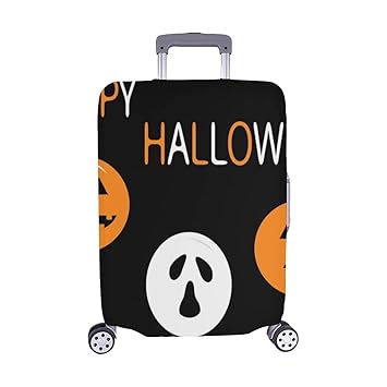 DREI Ballon Set Kürbis Geist lächelndes Muster Spandex Staubschutz Trolley Protector case Reisegepäck Beschützer Koffer Cover