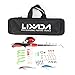 Lixada Fishing Rod Reel Combos 1.4m Portable Mini Telescopic Fishing Pole and Closed Fishing Reel Combo with Fishing Lure Jig Head Hook Barrel Swivel Box