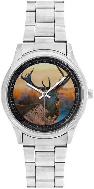 Milu Deer Men's or Boys' style Stainless Steel Traveller Watches