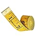 eBoot 60 Inch 150 cm Soft Tailor Tape Measure for Cloth Sewing Waist Bra Head Circumference Tailor Double Sided Cloth Ruler (Ginger)