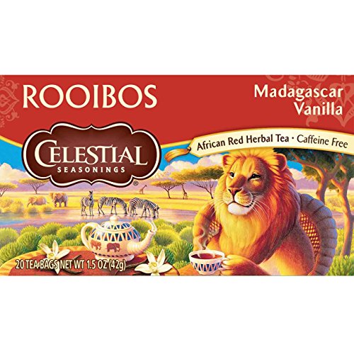 Click Here to See More Images Celestial Seasonings Rooibos Tea, Madagascar Vanilla, 20 Count (Pack of 6)