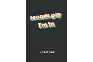 Sounds Gay I'm In Notebook: Gay and Lesbian Notebook Journal Diary | Colorful LGBTQ Cover | LGBT Gag Gift | Funny Gay Pride G