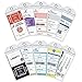 Seala Cruise Luggage Tags, Wild Etag Holders Zip Seal & Colorful Stainless Steel Loops, Great Cruise Ship Accessories (5 Pack - Clear)