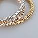 Long Way ® 3pcs Gold Silver Plated Charm Bracelet for Women Luxury Multilayer Bracelet