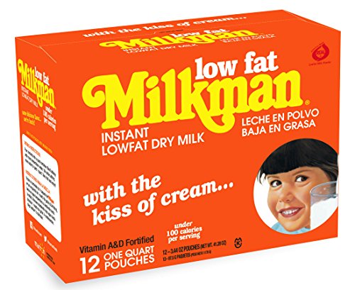 Milkman Low Fat Instant Dry Powdered Milk - 12 Quarts (41.28 Oz)