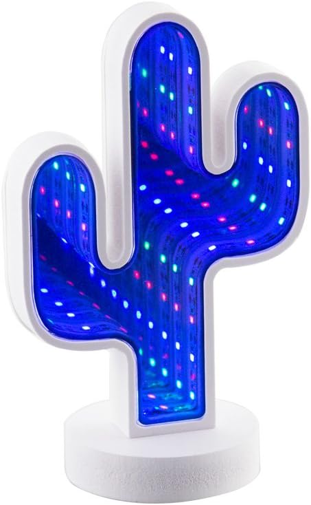 Chibuy USB CactusLed Light Infinity Mirror Tunnel Lamp Mirror Tunnel Light Home LED Decoration Light Sign Illusion Mirror Lamp