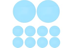 KALLORY 10pcs Warm Light Gel Filter Sheets for Headlights 12cm with Ocean Blue Color Correction Film