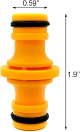 Cretty-Meet 6Pcs Double Male Hose Connectors Garden Hose End Couplers C-923 view 6