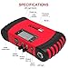 GOOLOO Upgraded Car Jump Starter 1000A Peak 18000mAh with USB Quick Charge (Up to 7.0L Gas or 5.5L Diesel Engine) SuperSafe 12V Auto Battery Booster Portable Power Pack Built-in Smart Protection