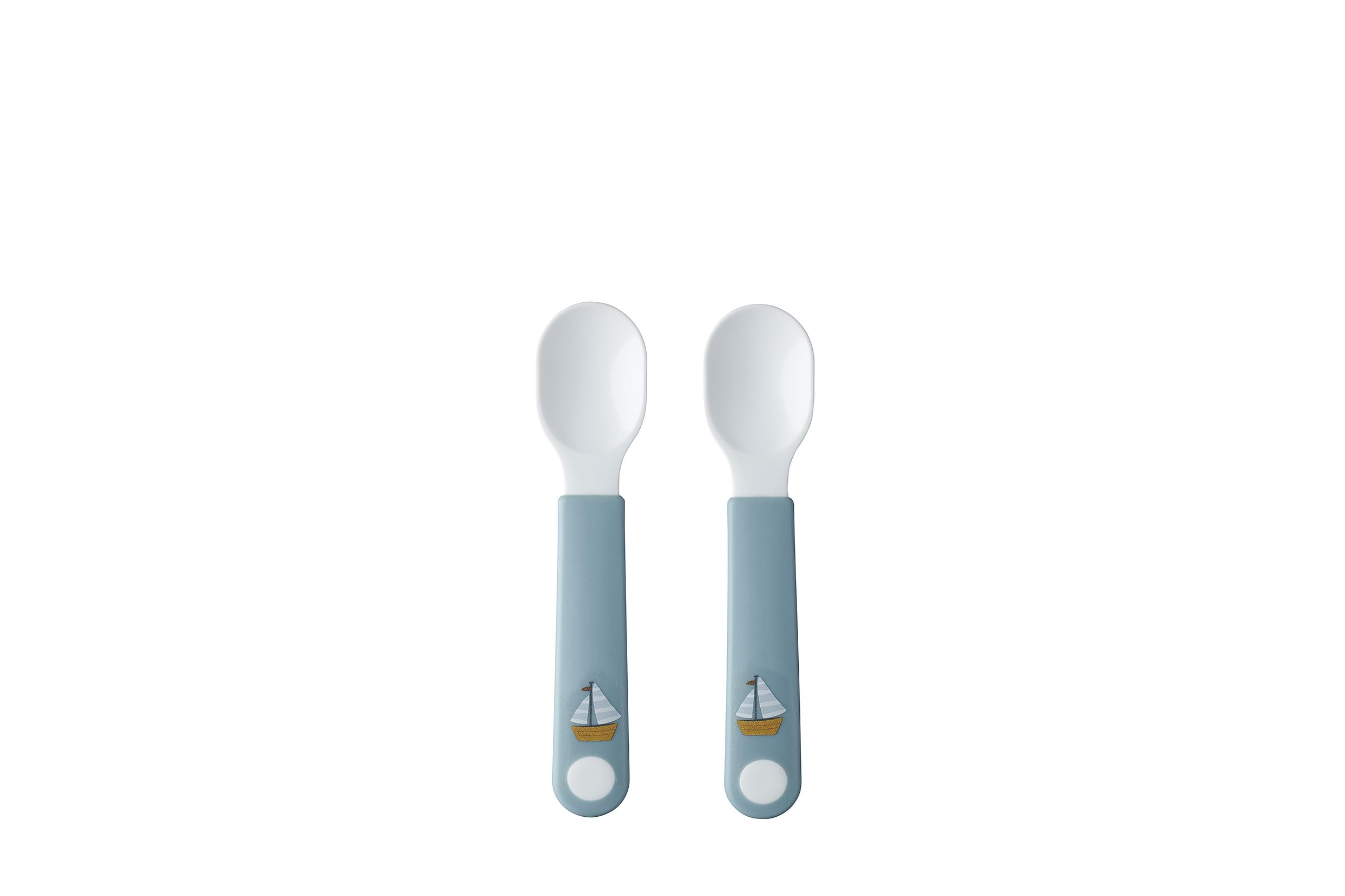 Mepal – Self-feeding Spoon Mepal Mio – Baby Practice Spoon – Baby Utensil for Independent Eating – Dishwasher safe & BPA-free – Set of 2 - Sailors Bay