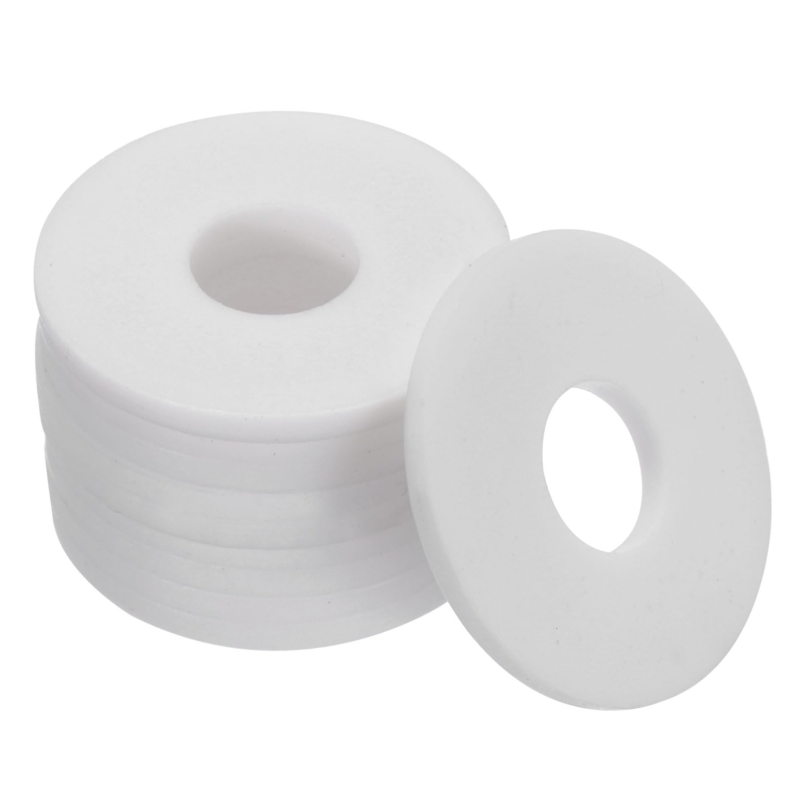 PATIKIL Flat Washers, 10 Pcs 40mm OD 14mm ID 3mm Thickness DN10 PTFE Seal Washers Flange Gasket Sealing Gasket for Faucet Pipe Water Hose