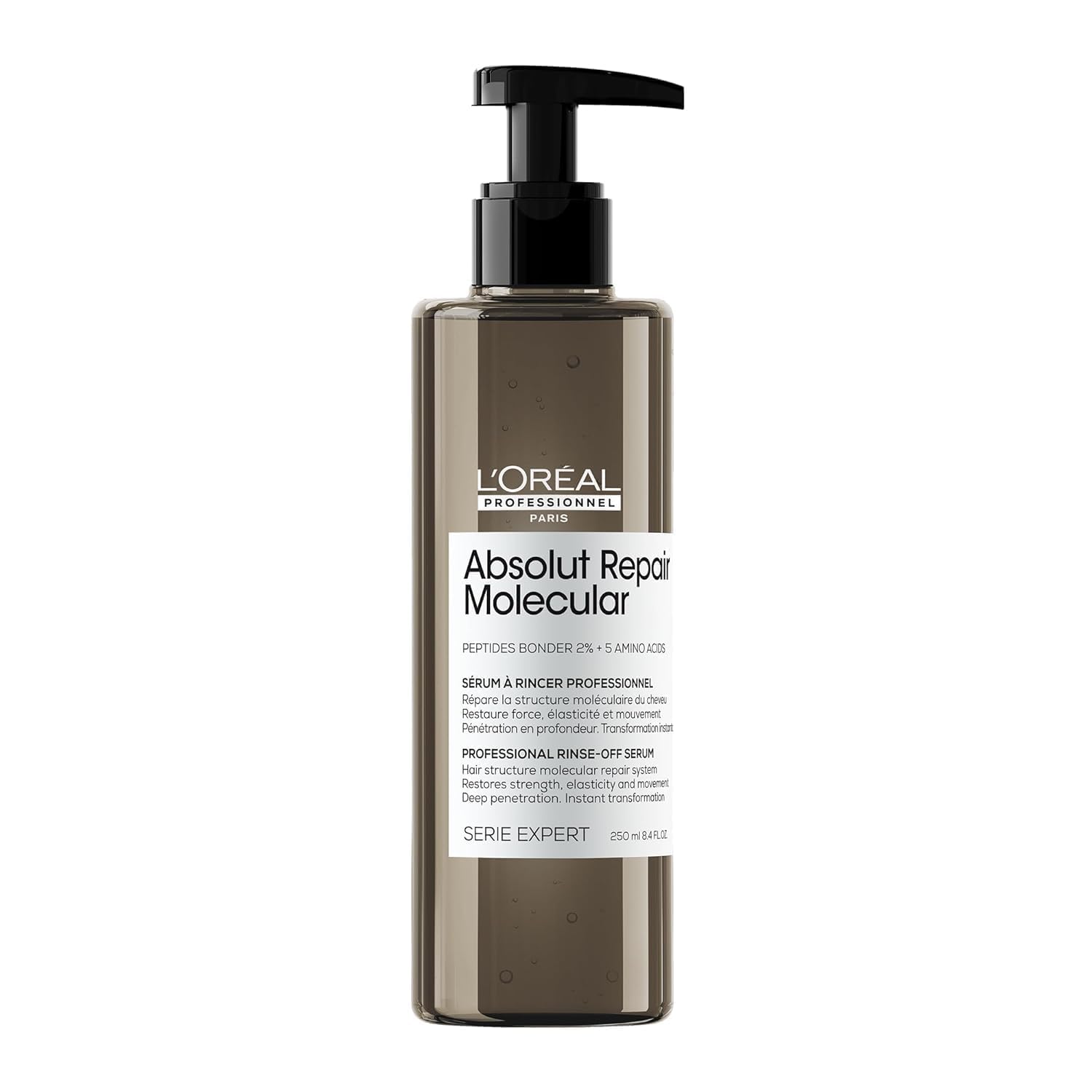 Photo 1 of L'Oréal Professionnel Paris Absolut Repair Molecular Rinse Off Hair Serum - Deep Conditioning Treatment For All Damaged Hair Types, Repairs Damage & Restores Strength