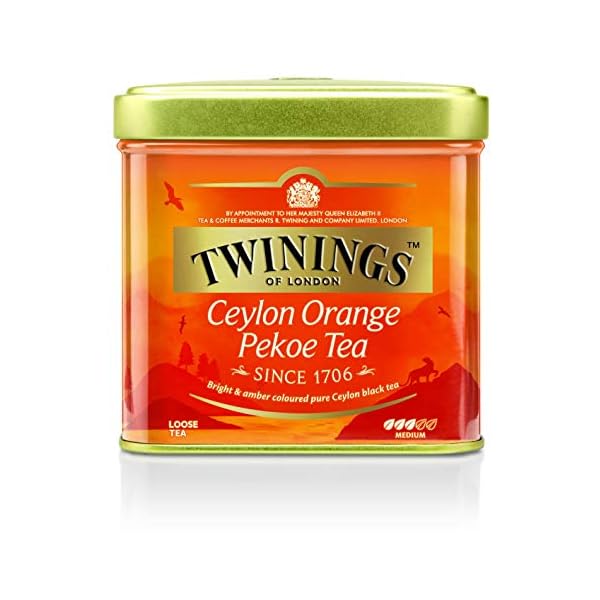 Twinings Ceylon Orange Pekoe loser Tee Dose 100g, Schwarztee, Das erfrischende Aroma charakterisiert diesen Tee. Black Tea 6er Pack (6 x 100 g)