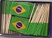 Box of 100 Brazil Brazilian Toothpick Flags Dinner Flags Food Flags Flag Pick WindStrong&reg; primary