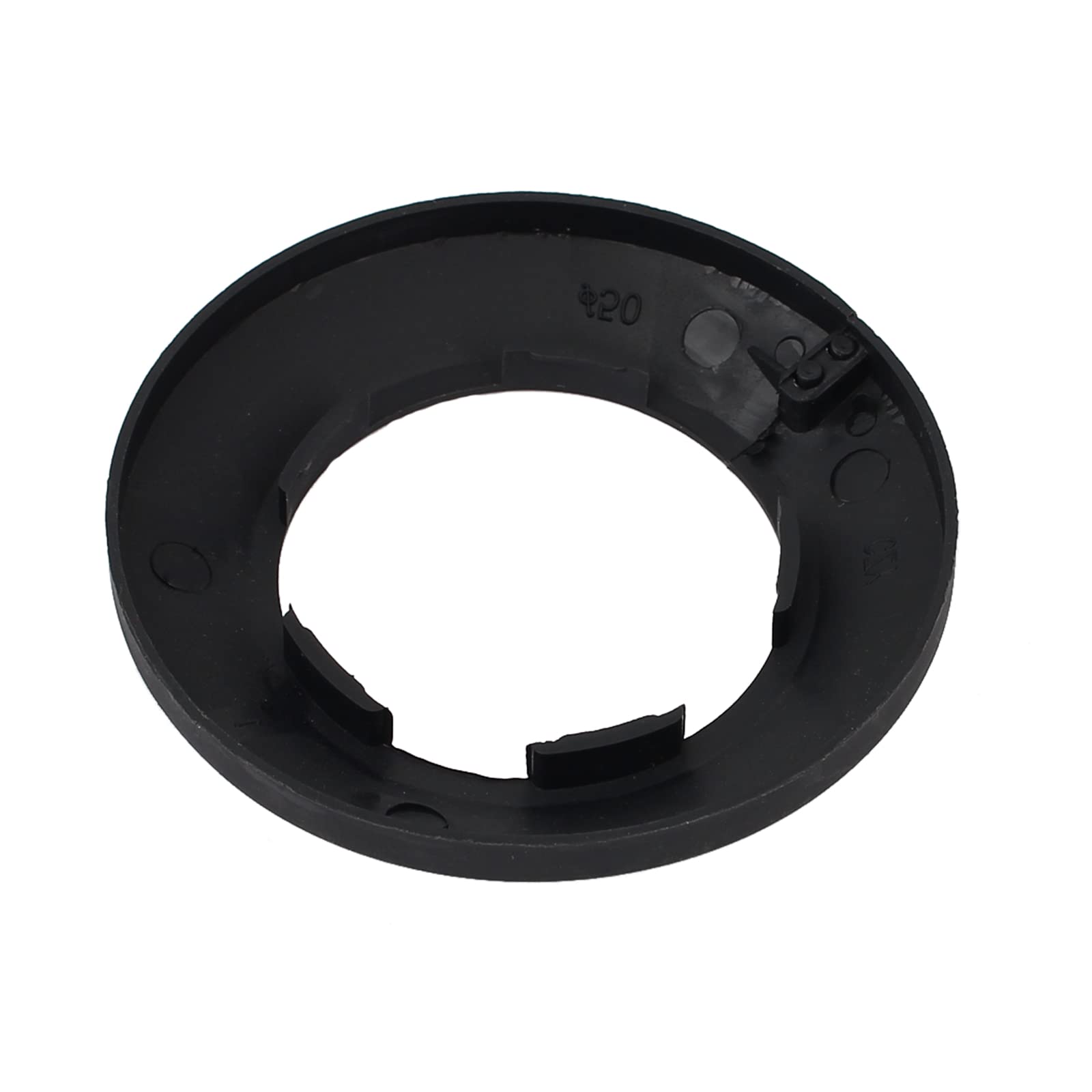 DTGN 85x14mm(DxT) Pipe Cover Decoration - Good for Bathroom Kitchen 50mm Dia Pipe - PP Plastic Escutcheon - Black