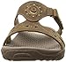 Skechers Women's Reggae Trench Town Slide Sandal,Desert Crazy Horse Leather,7 M US