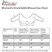 Chandrakala Women's Stretchable Readymade Lycra Orange Indian Ethnic Saree Blouse Crop Top Choli-Small (B101ORA)