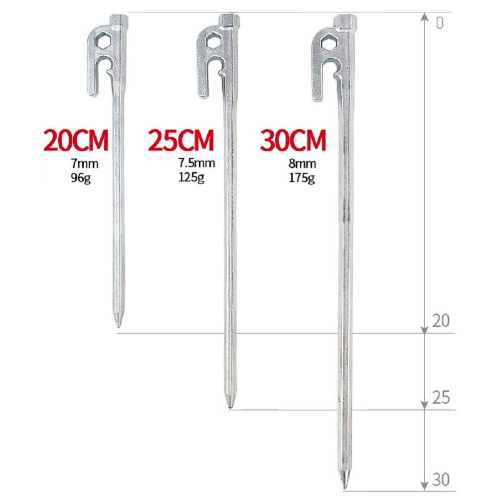DGSD Estacas de Acero Forjado para Tienda de campaña, estacas de ...