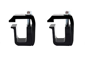 GCi STRONGER BY DESIGN G-1 Clamp for Mounting Truck Cap/Camper Shell, Black Powder Coated. Made in USA with 6000 Series Structural Aluminum to Ensure Quality and Strength. (2)