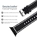 Fullmosa Compatible Apple Watch Band Leather 38mm 40mm 41mm 49mm 46mm 45mm 44mm 42mm for iWatch Ultra2/Ultra/SE/SE2/Series 10/9/8/7/6/5/4/3/2/1,38mm/40mm/41mm/42mm Lichi Black + Silver Buckle