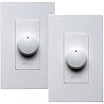 Niles VCS100K 2 Pack In Wall Volume Controls, Toggle Switch, Rotary Actuator, Manual Operation, White
