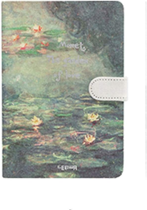 NBKIJHF Notebook Kawaii Vintage Flower Schedule Yearly Diary Weekly Monthly Daily Planner Organizer Paper Notebook A6 Agendas,D