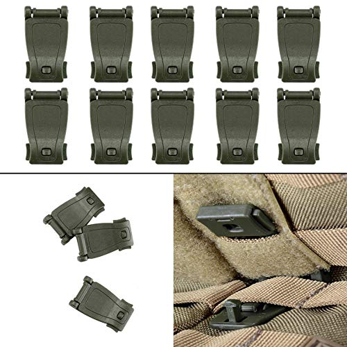 BOOSTEADY Kit of 30 Attachments for Molle Bag Tactical Backpack Vest