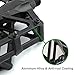 Chollima Aluminum Alloy Bicycle Pedals Road Bike Pedals for BMX MTB Cycling 9/16 Inch Black