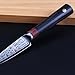 Tuo Cutlery Paring Knife 3.5 inch - Japanese AUS-10D Damascus Steel - Peeling Fruit Vegetable Knife with Ergonomic G10 Handle - RING-D Series