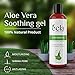 ecla SKIN CARE (8 oz / 240 ml Aloe Vera Gel, 100% Pure Aloe Vera Gel for Face, Body, & Hair, Cold-Pressed Aloe Vera Juice, Soothing Organic Aloe Vera Gel, Alcohol Free