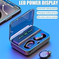 Dongdongole Wireless Earbuds Bluetooth 5.0 LED Digital Display in-Ear Earphone Noise Cancelling Touch Bluetooth Stereo Waterproof Sport Headset with Charging Case