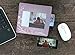 Lifeway Design Custom Insert Photo Mouse Pad, Personalized Picture Frame Mousepad, Holds Customizable 4x6 Photo Insert, Made in USA, Premium Quality, Idea, 7.5x8 inch Pad (Flowers)